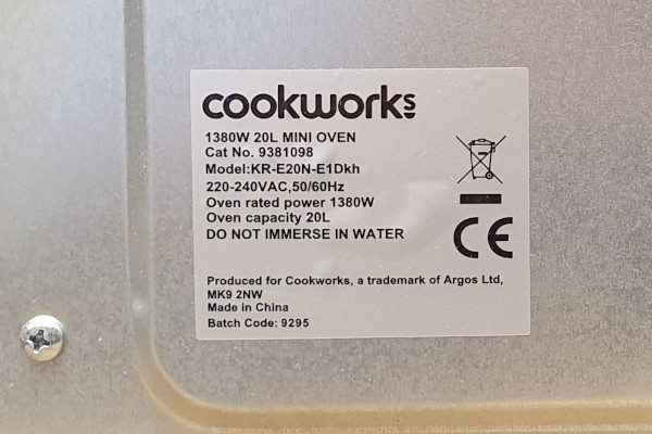 Rear label